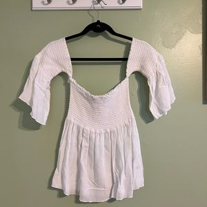 White off the shoulder top